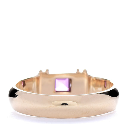 Tiffany 18K Yellow Gold Pink Sapphire Stacking Ring 50 5.25 4 of 5
