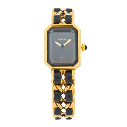 Chanel Stainless Steel Lambskin 20mm Chain Premiere Quartz Watch Gold M 1 of 4