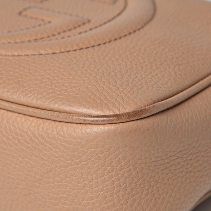 Gucci Pebbled Calfskin Small Soho Disco Bag Camelia 17 of 19