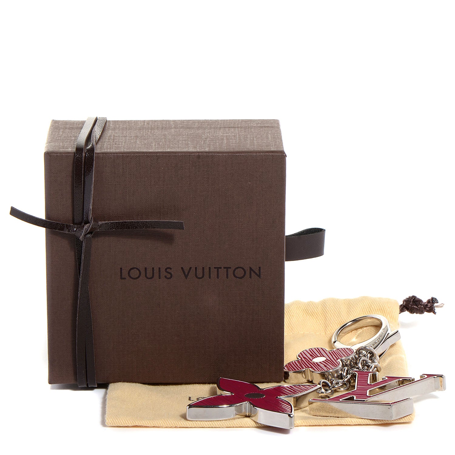 Louis Vuitton Fleur d'Epi Bag Charm Fuchsia 6 of 6