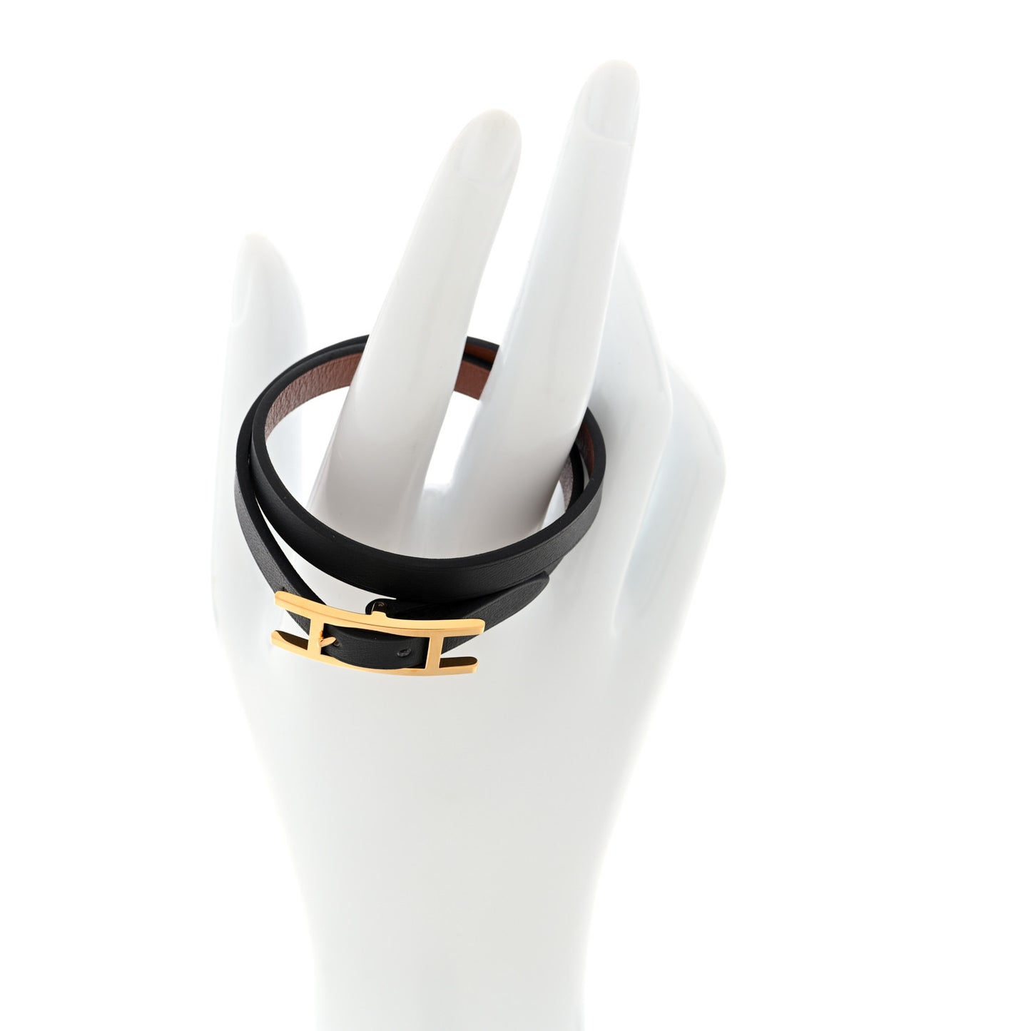 Chamonix Hapi 3MM Double Tour Wrap Bracelet T2 Black Fauve