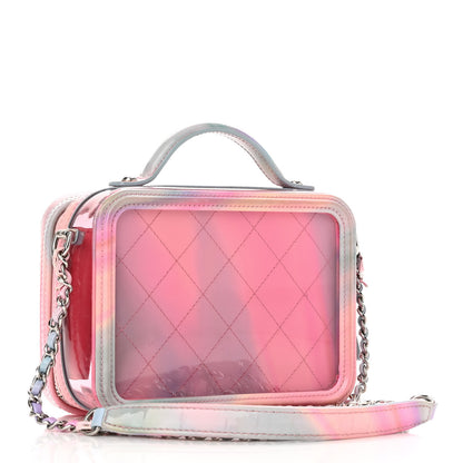 Chanel PVC Patent Calfskin Patent Lambskin Small CC Vanity Case Pink 2 of 11