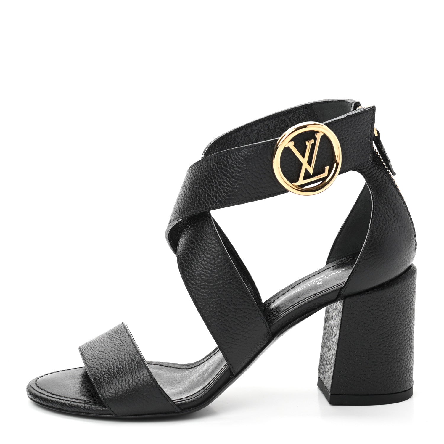 Louis Vuitton Calfskin Horizon Sandals 36 Black 1 of 8