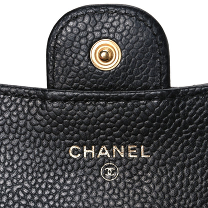 Chanel Caviar Quilted Flap Card Holder Black 6 of 8