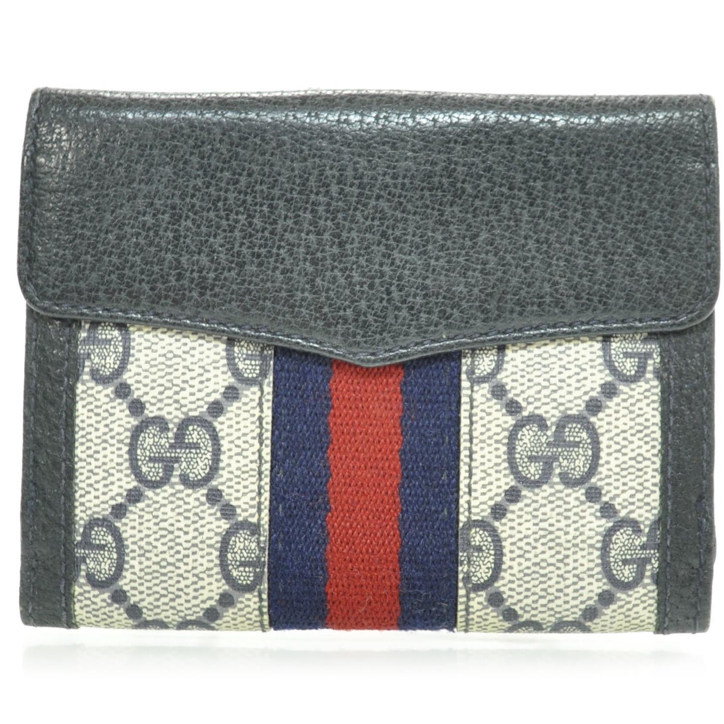 Monogram Web French Wallet Navy