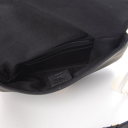 Fendi Vitello Grace Matte Duo Baguette Black 5 of 12