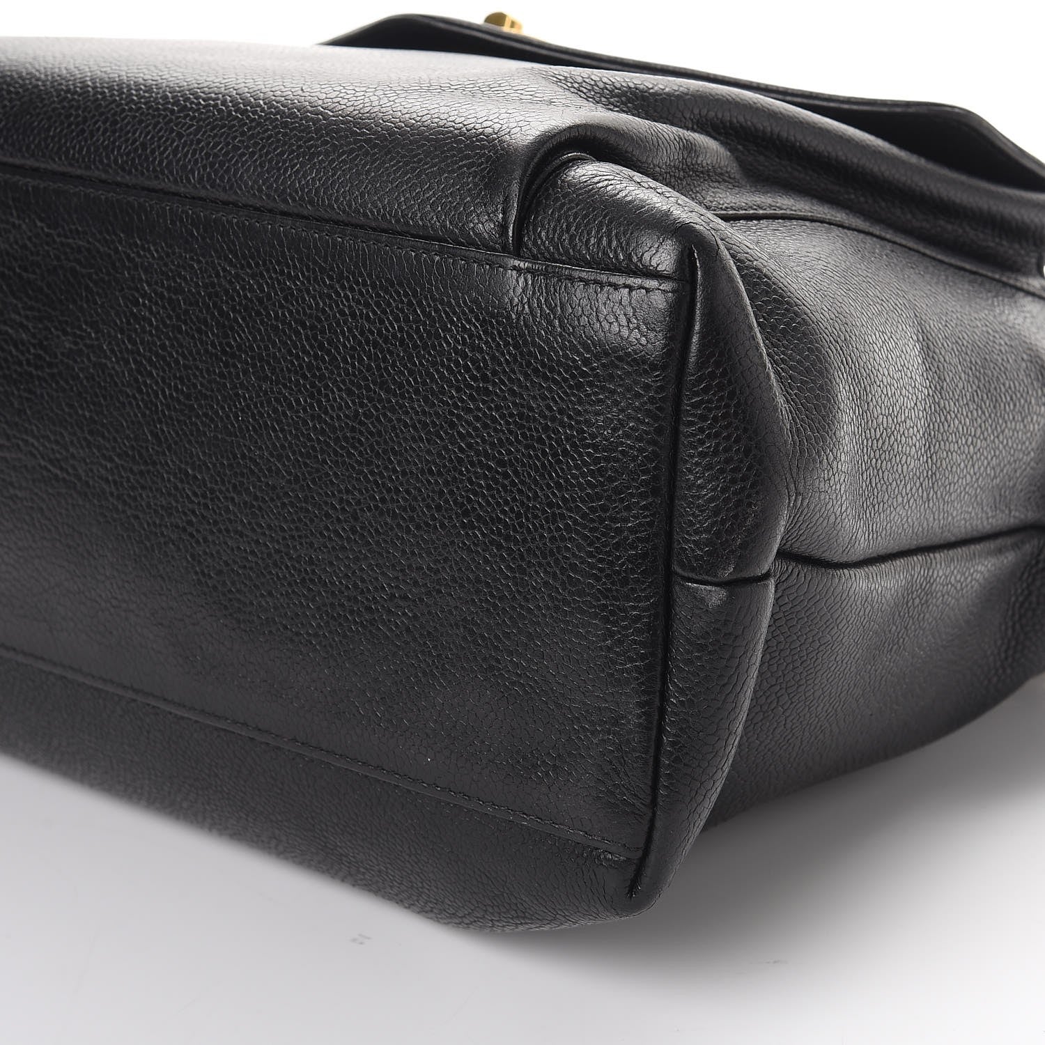 Chanel Caviar Flap Shoulder Bag Black 10 of 10