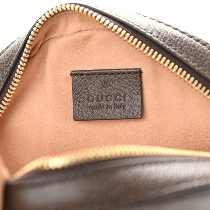 Gucci GG Supreme Monogram Web Mini Ophidia Round Shoulder Bag Brown 6 of 9