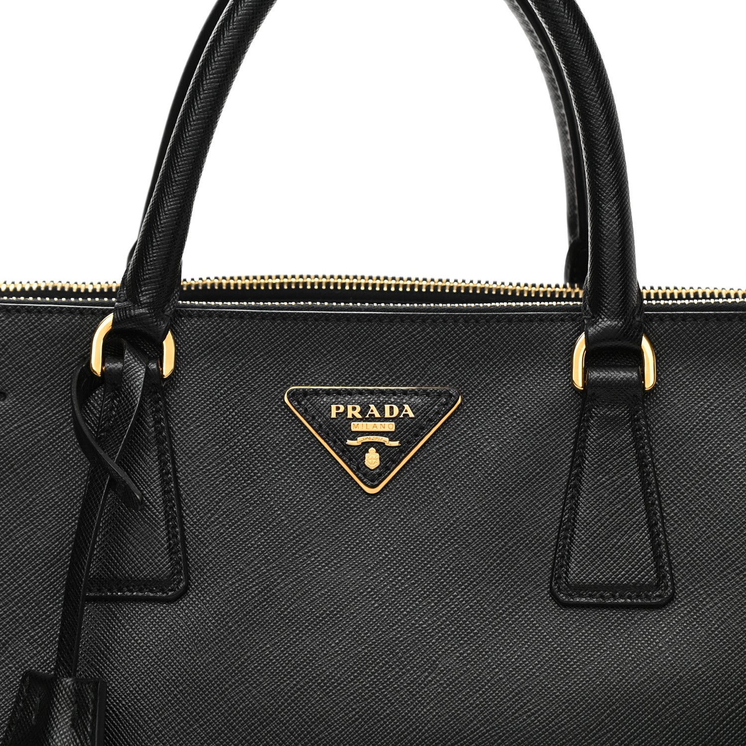 Prada Saffiano Large Galleria Double Zip Tote Black 8 of 13