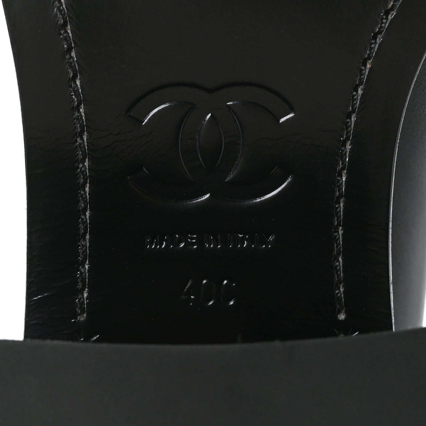 Calfskin Cap Toe High Boots 40 Black