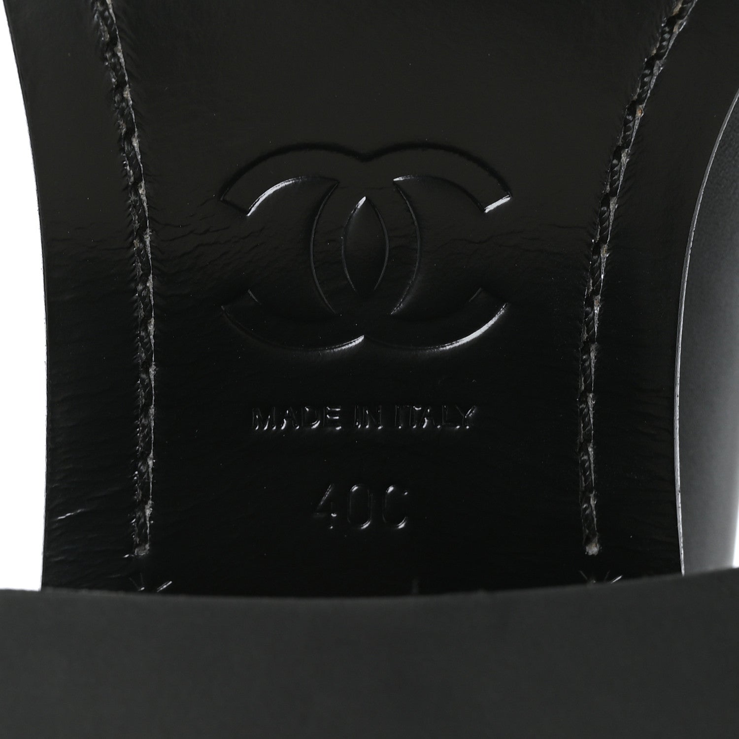 Chanel Calfskin Cap Toe High Boots 40 Black 7 of 9