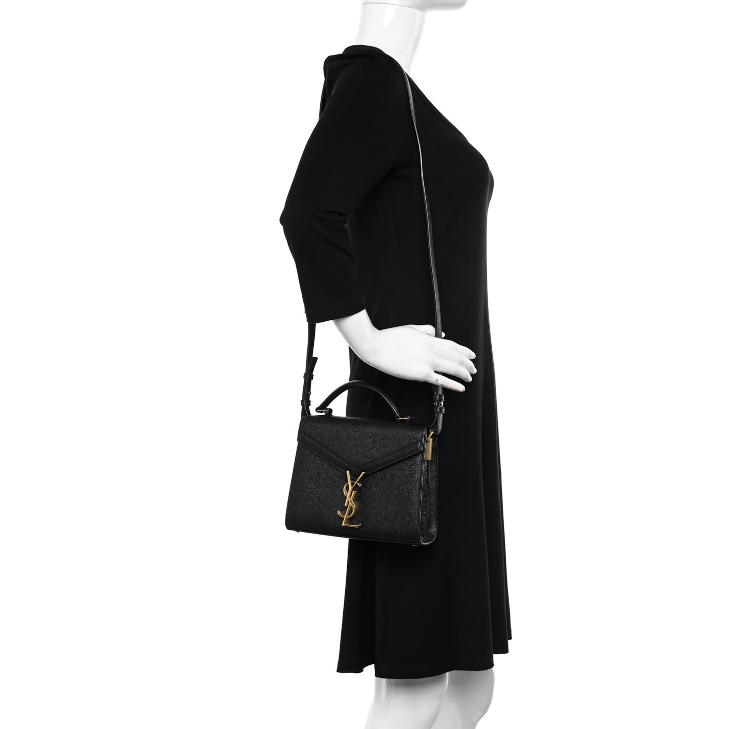 Grain de Poudre Mini Classic Monogram Cassandra Top Handle Black