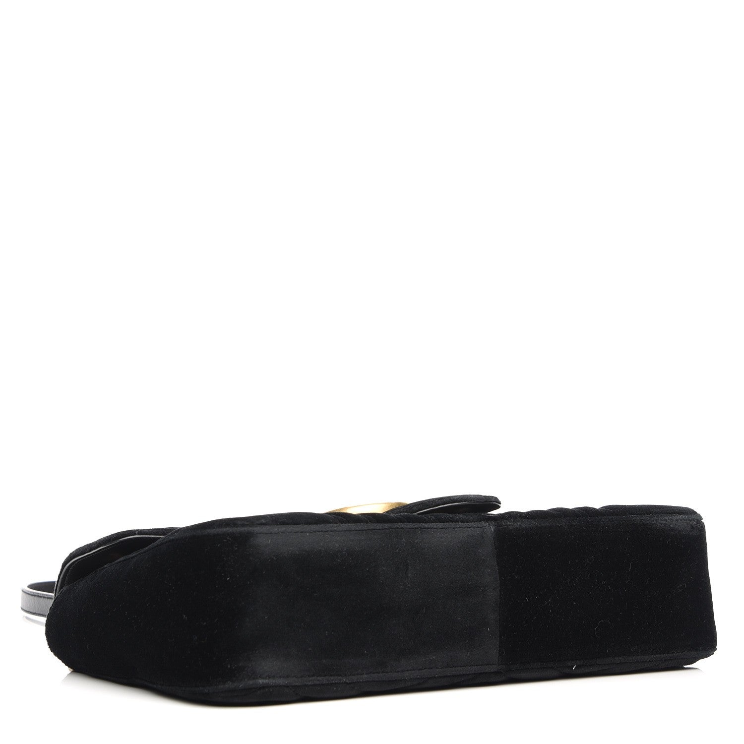 Gucci Velvet Matelasse Medium GG Marmont Shoulder Bag Black 4 of 7