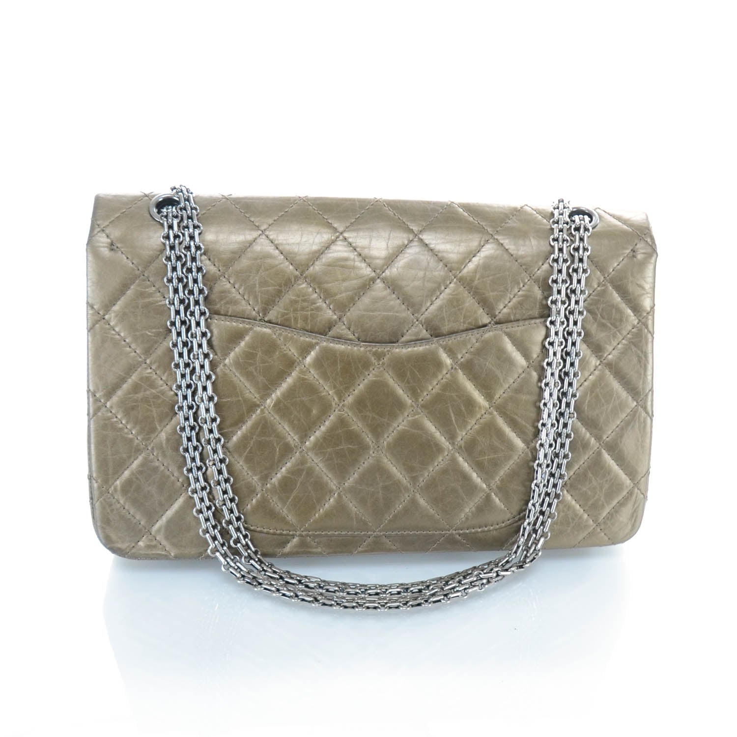 Chanel Leather 2.55 Reissue 227 Flap Bronze 3 of 11