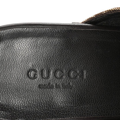 Gucci Monogram Cellarius Soft Calfskin Icon Bit Platform Clog High Heel Slide Sandals 36 Beige Ebony Cocoa 8 of 10