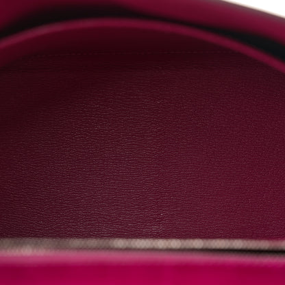 Hermes Shiny Niloticus Crocodile Kelly Sellier 25 Rose Pourpre 5 of 11