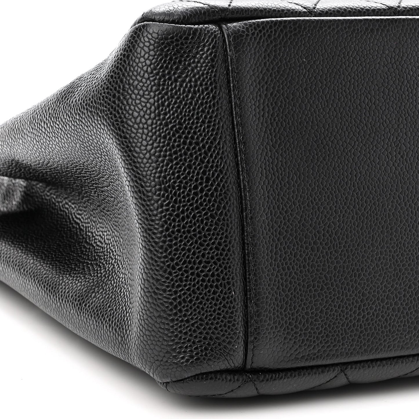 Caviar Quilted Grand Shopping Tote GST Black