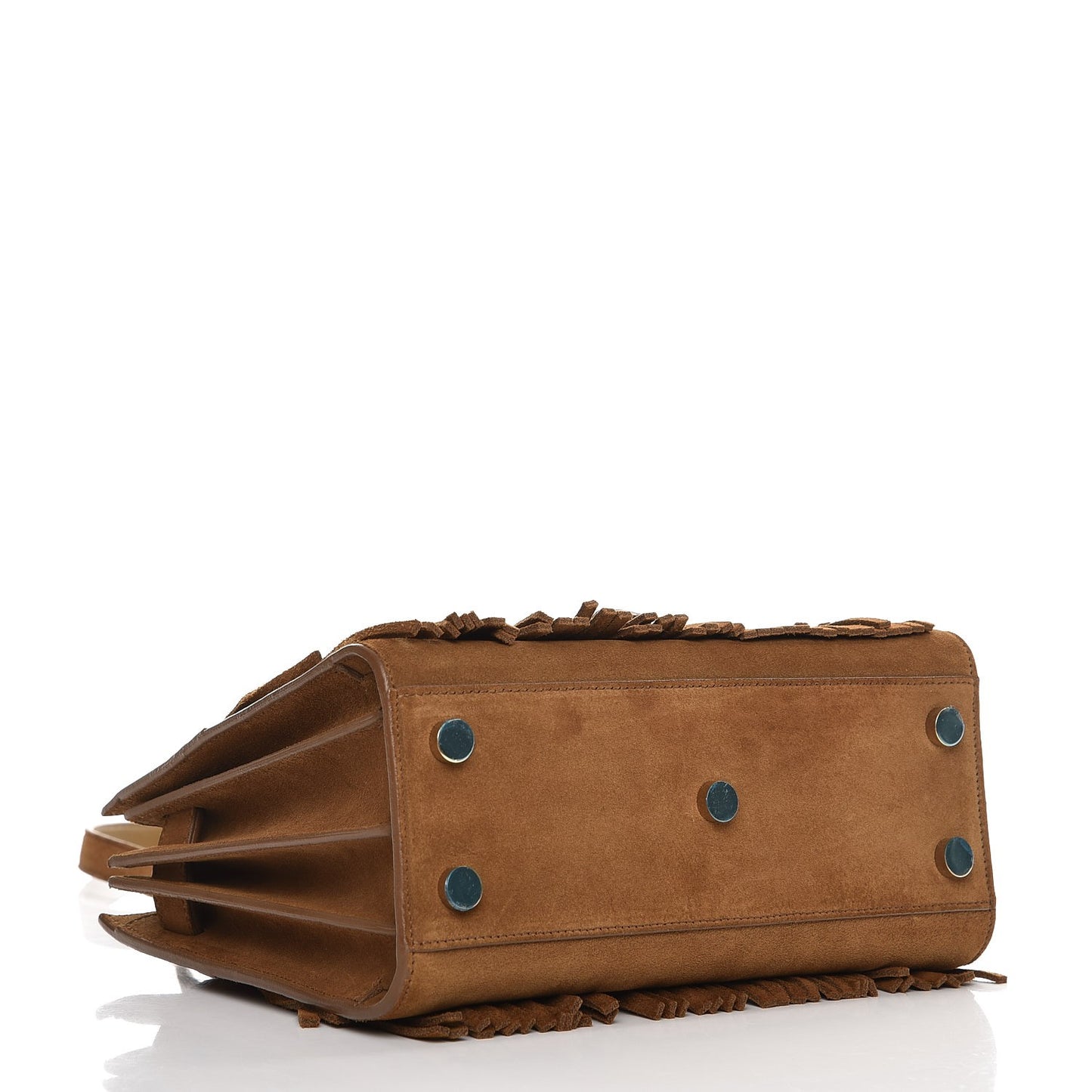 Suede Fringe Nano Sac De Jour Light Ocre