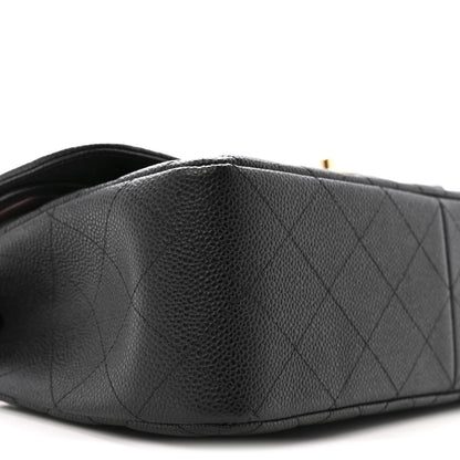 Chanel Caviar Quilted Jumbo Double Flap Black 9 of 11