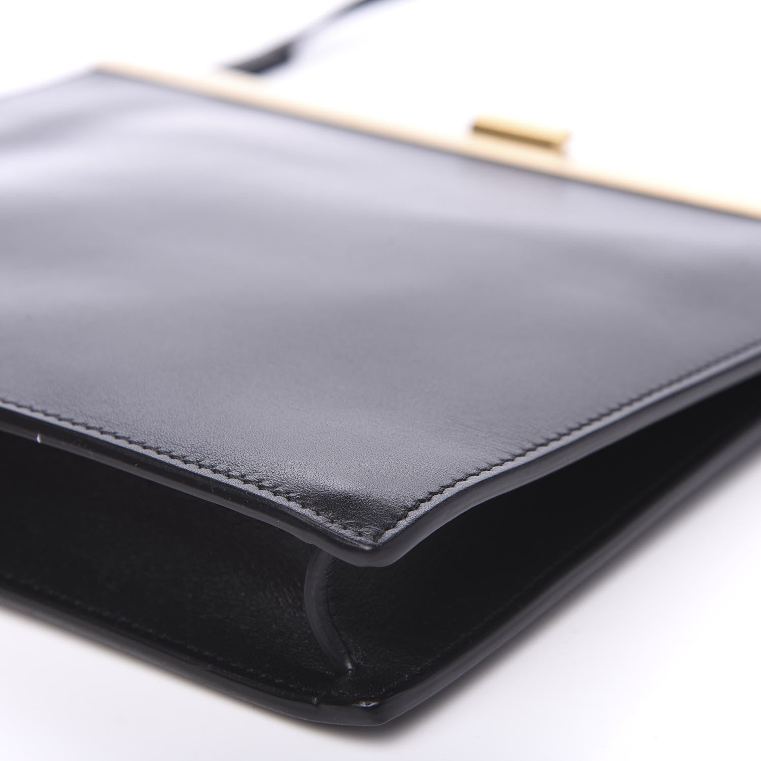 Celine Smooth Calfskin Mini Clasp Bag Black 8 of 9