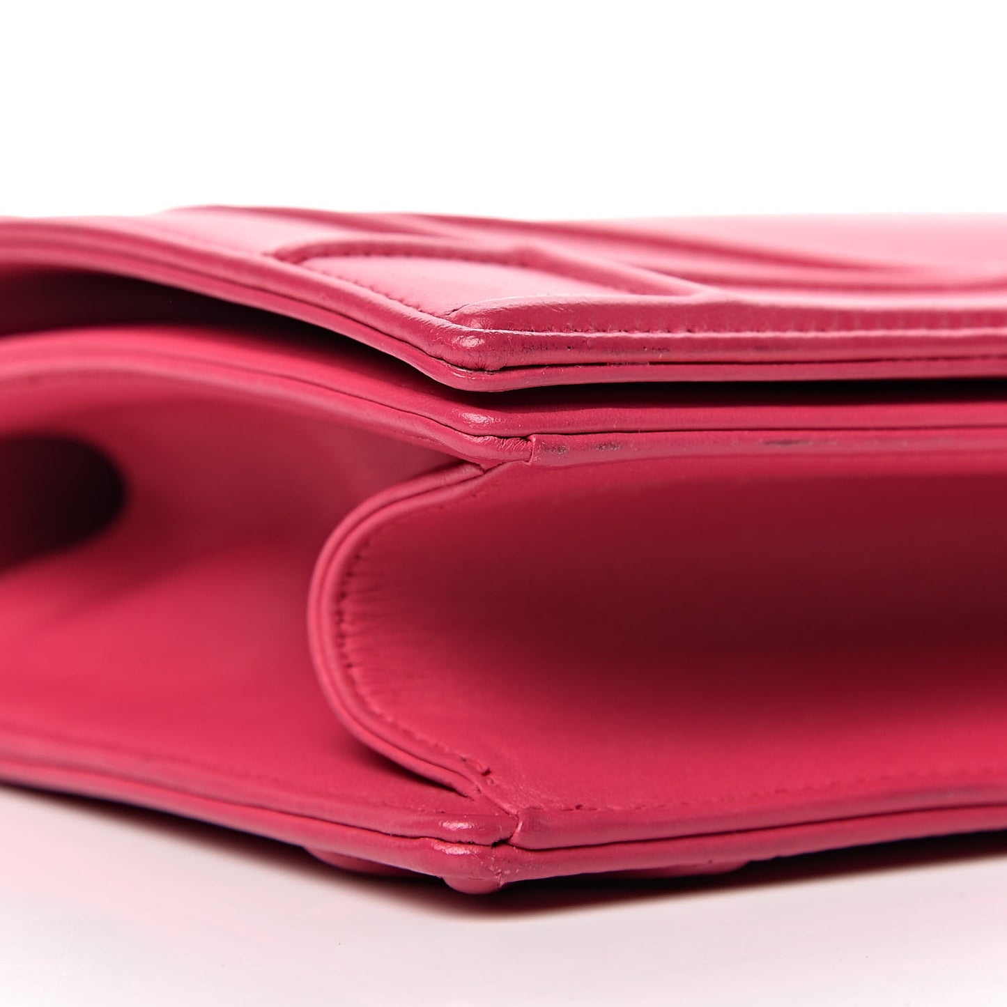 Lambskin Medium Diorama Flap Bag Fuchsia