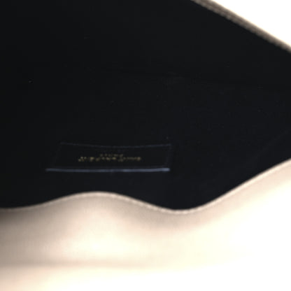 Saint Laurent Grain De Poudre Uptown Pouch Dark Beige 5 of 9