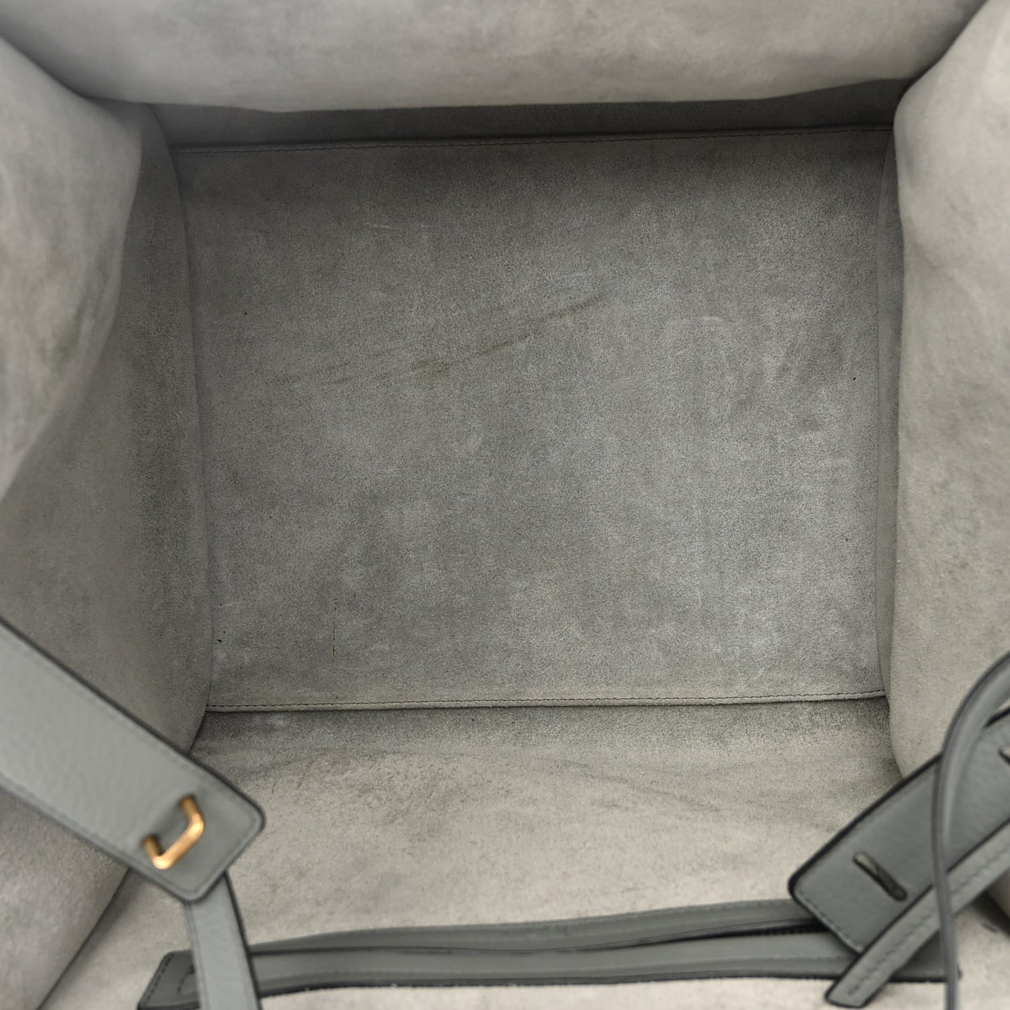 Supple Calfskin Medium Phantom Luggage Glacier