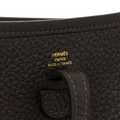 Hermes Taurillon Clemence Amazone Evelyne TPM Ebene Havane 6 of 10