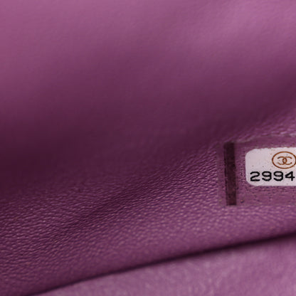 Chanel Lambskin Quilted Mini Square Flap Purple 7 of 12