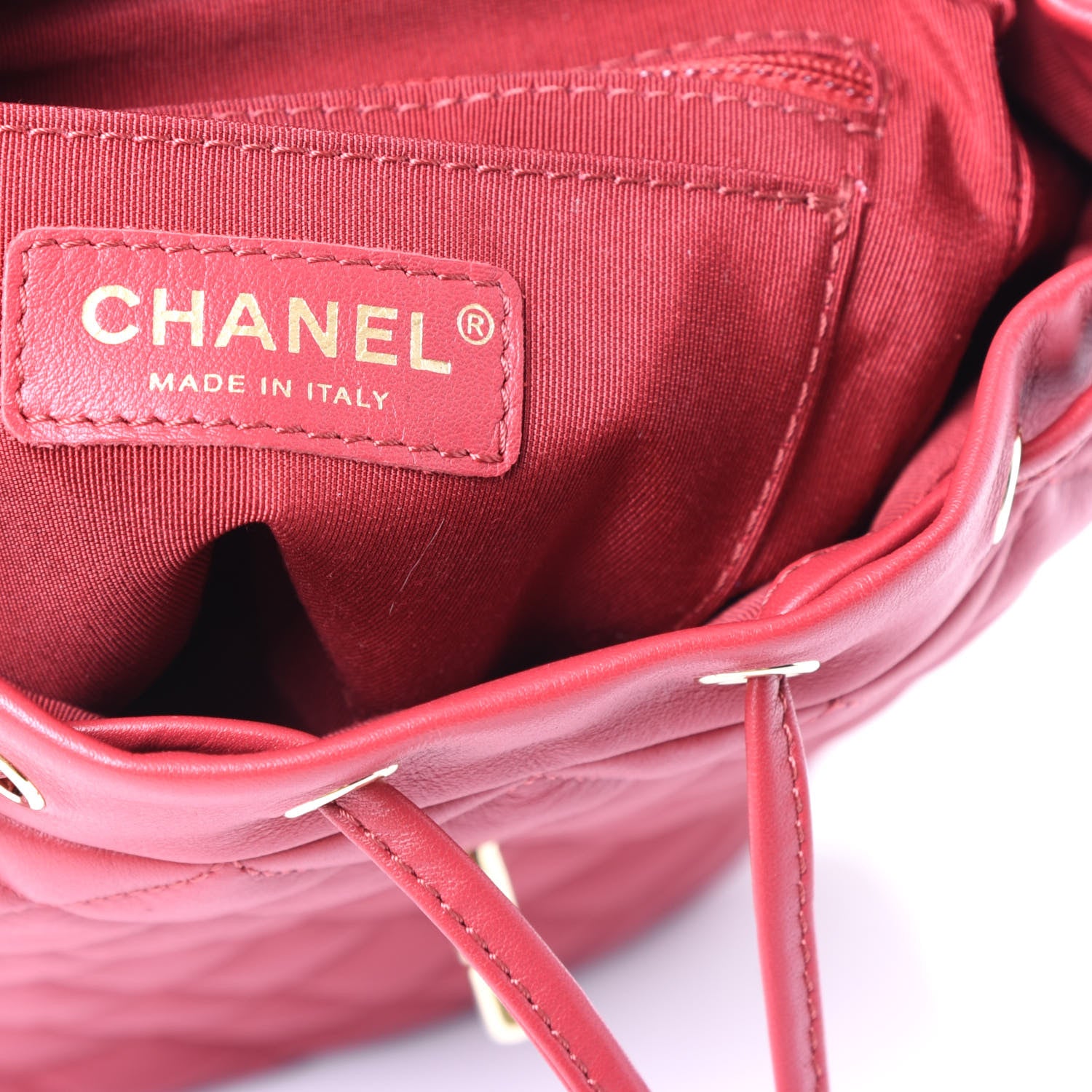 Chanel Calfskin Quilted Mini Urban Spirit Backpack Red 7 of 10