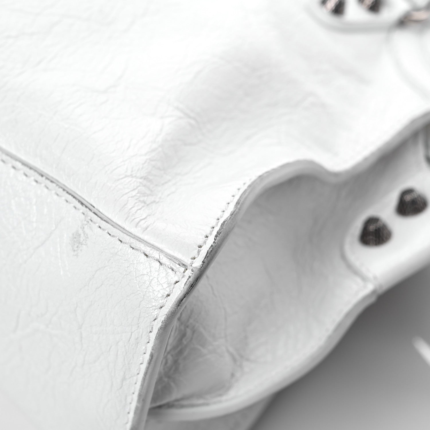 Balenciaga Agneau Arena Neo Cagole Handbag XS Optic White 7 of 8