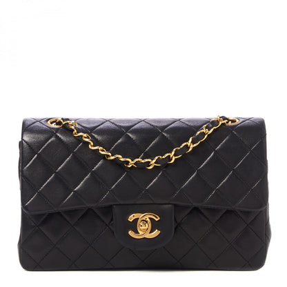 Chanel Lambskin Quilted Small Double Flap Black 1 of 10