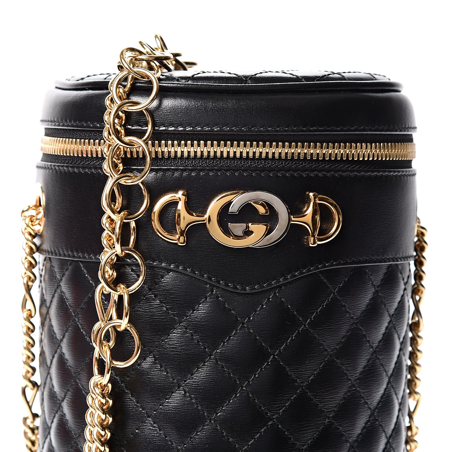 Gucci Calfskin Trapuntata Zumi Belt Bag Black 8 of 11