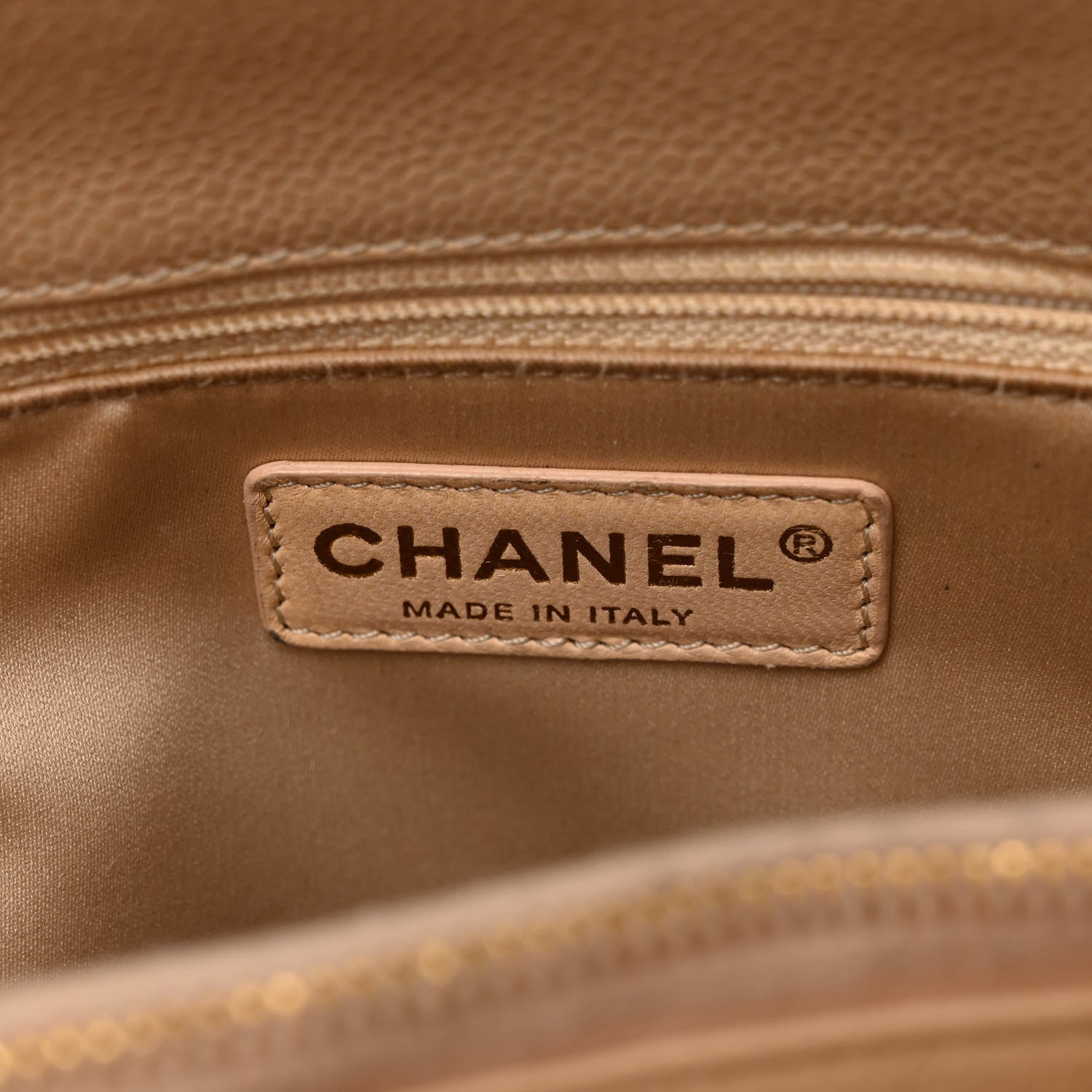 Chanel Caviar Quilted Grand Shopping Tote GST Beige Clair 6 of 12