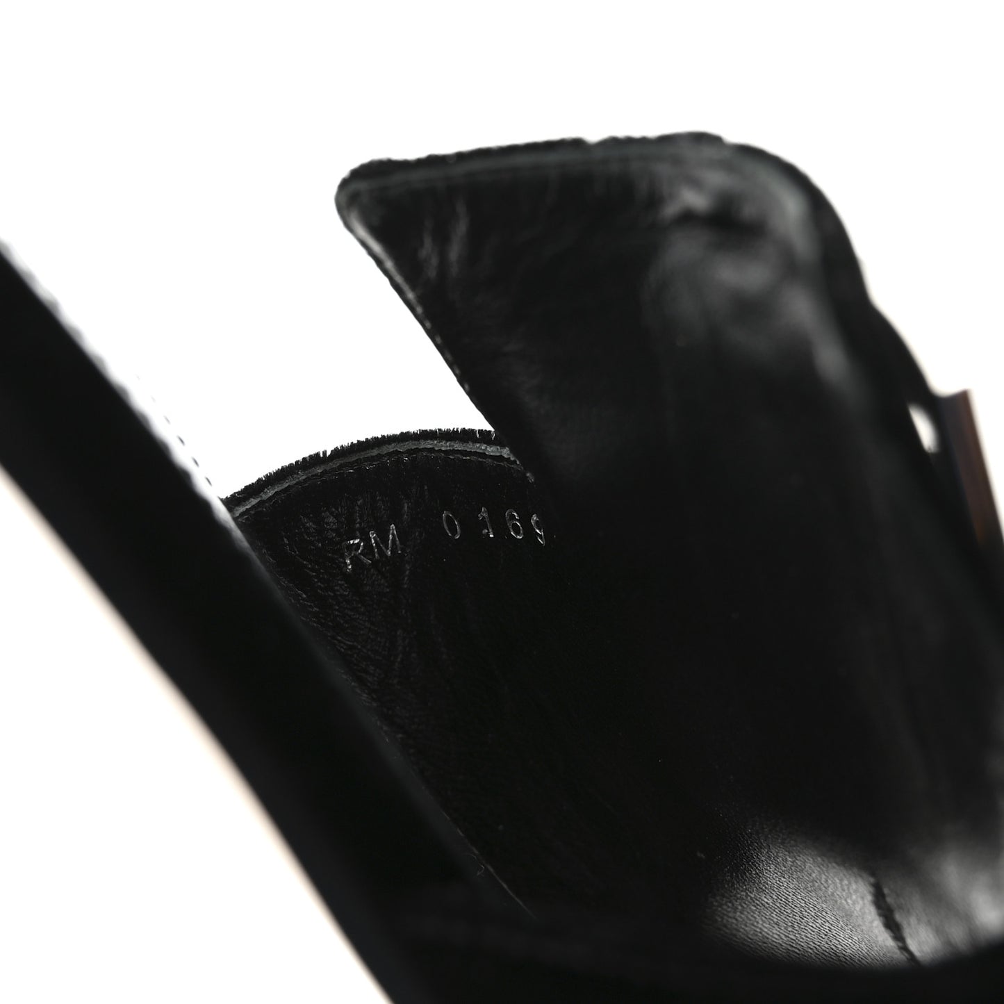 Velvet Crystal 4G Flat Sandals 36.5 Black