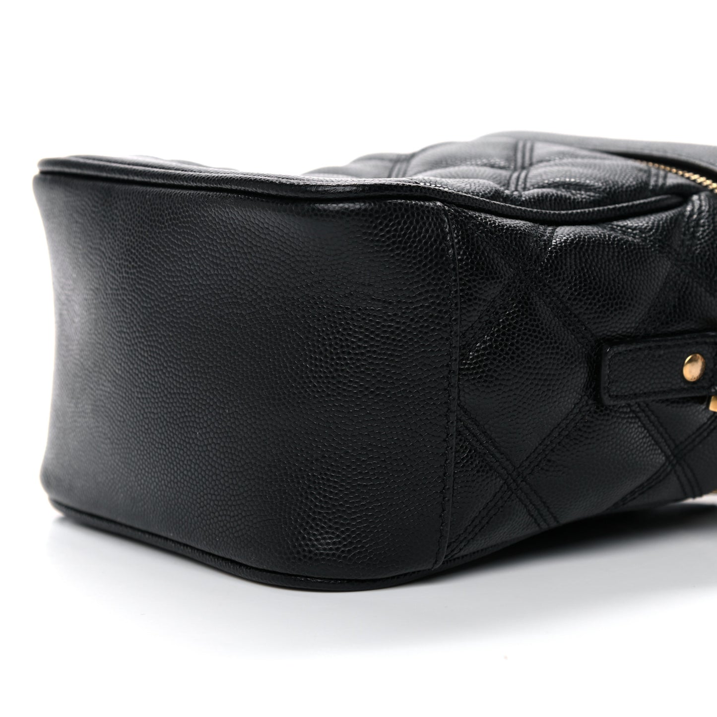 Grain de Poudre Quilted 80's Vanity Bag Black