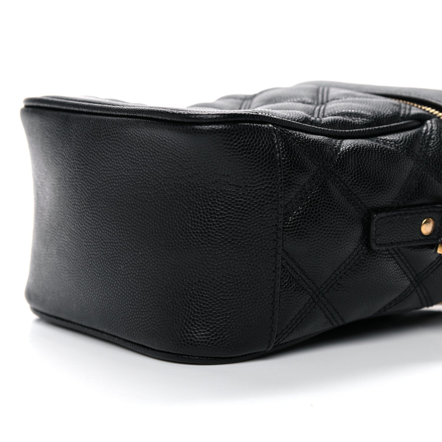 Saint Laurent Grain de Poudre Quilted 80's Vanity Bag Black 8 of 9