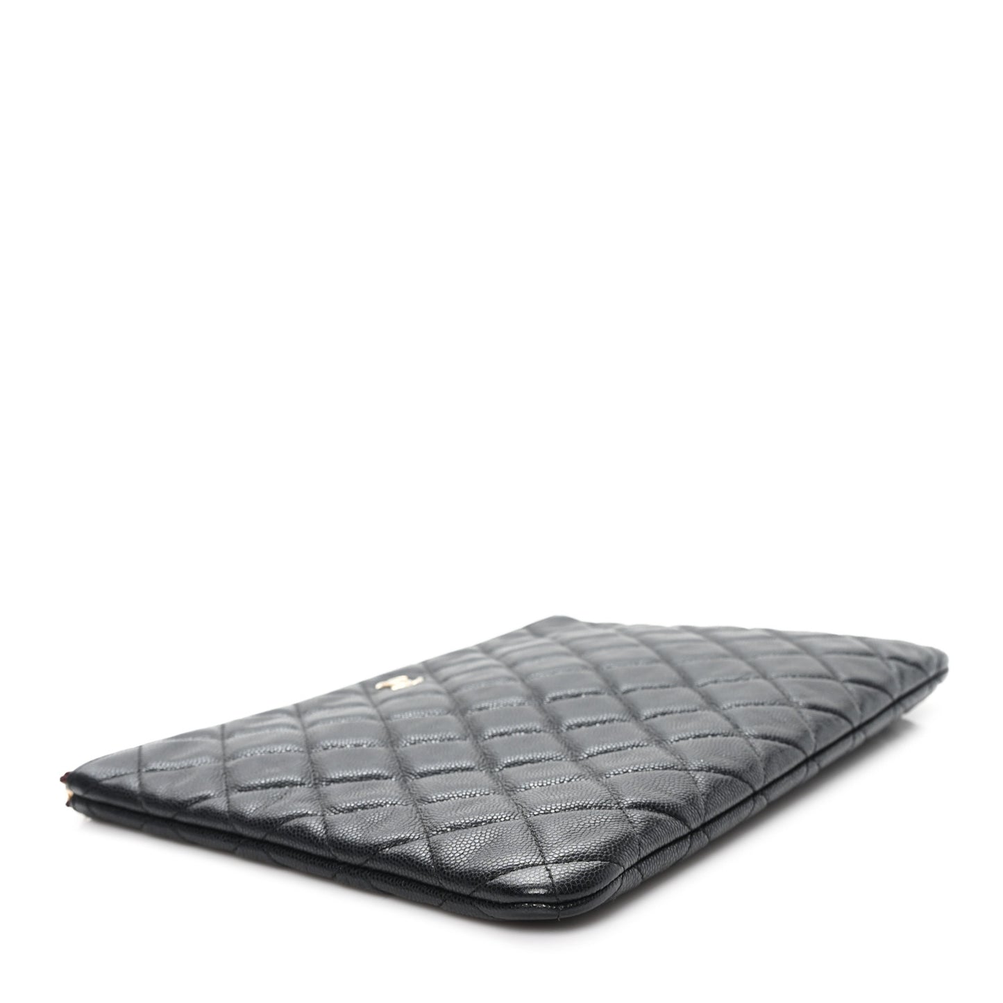 Caviar Quilted Medium Cosmetic Case Black
