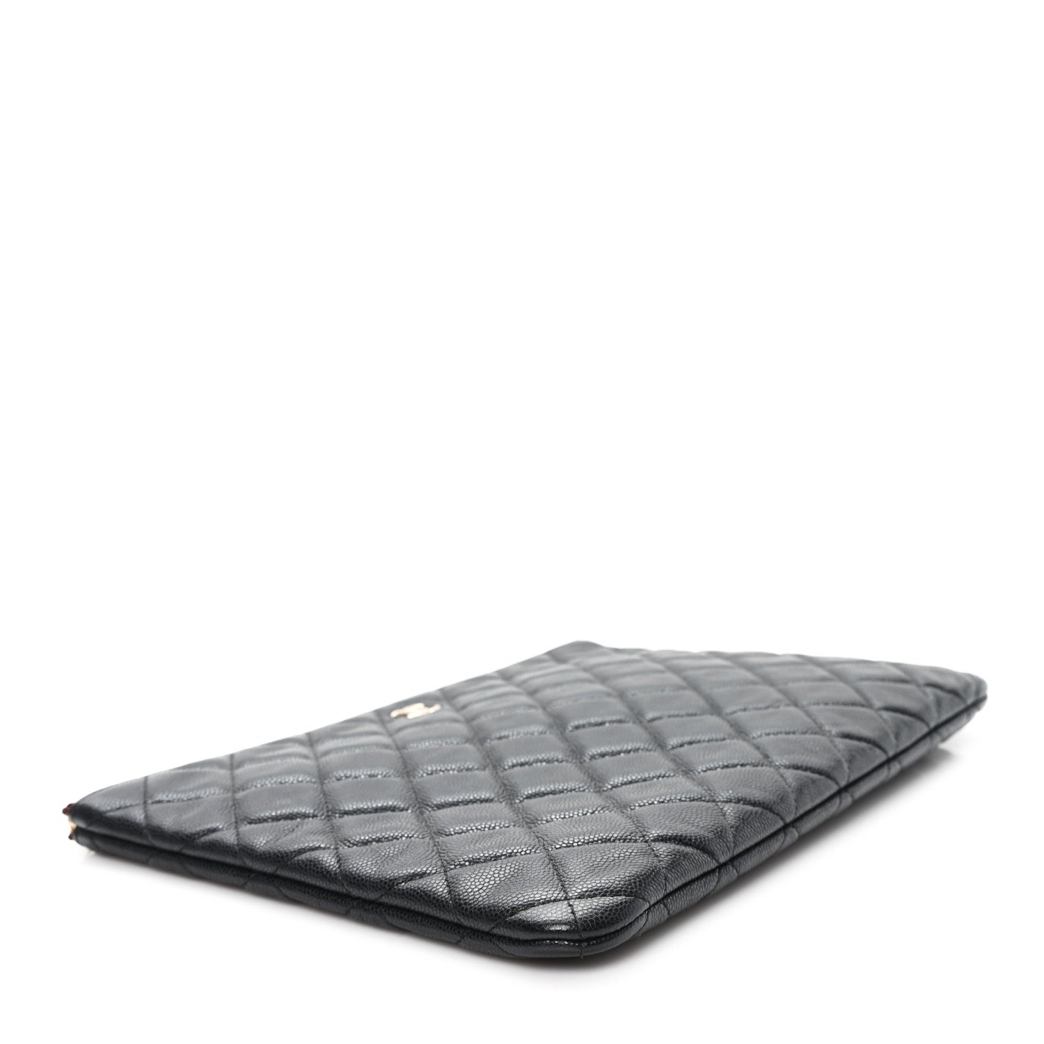 Chanel Caviar Quilted Medium Cosmetic Case Black 4 of 8