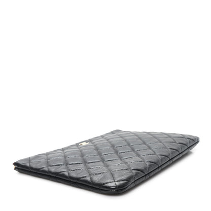 Chanel Caviar Quilted Medium Cosmetic Case Black 4 of 8