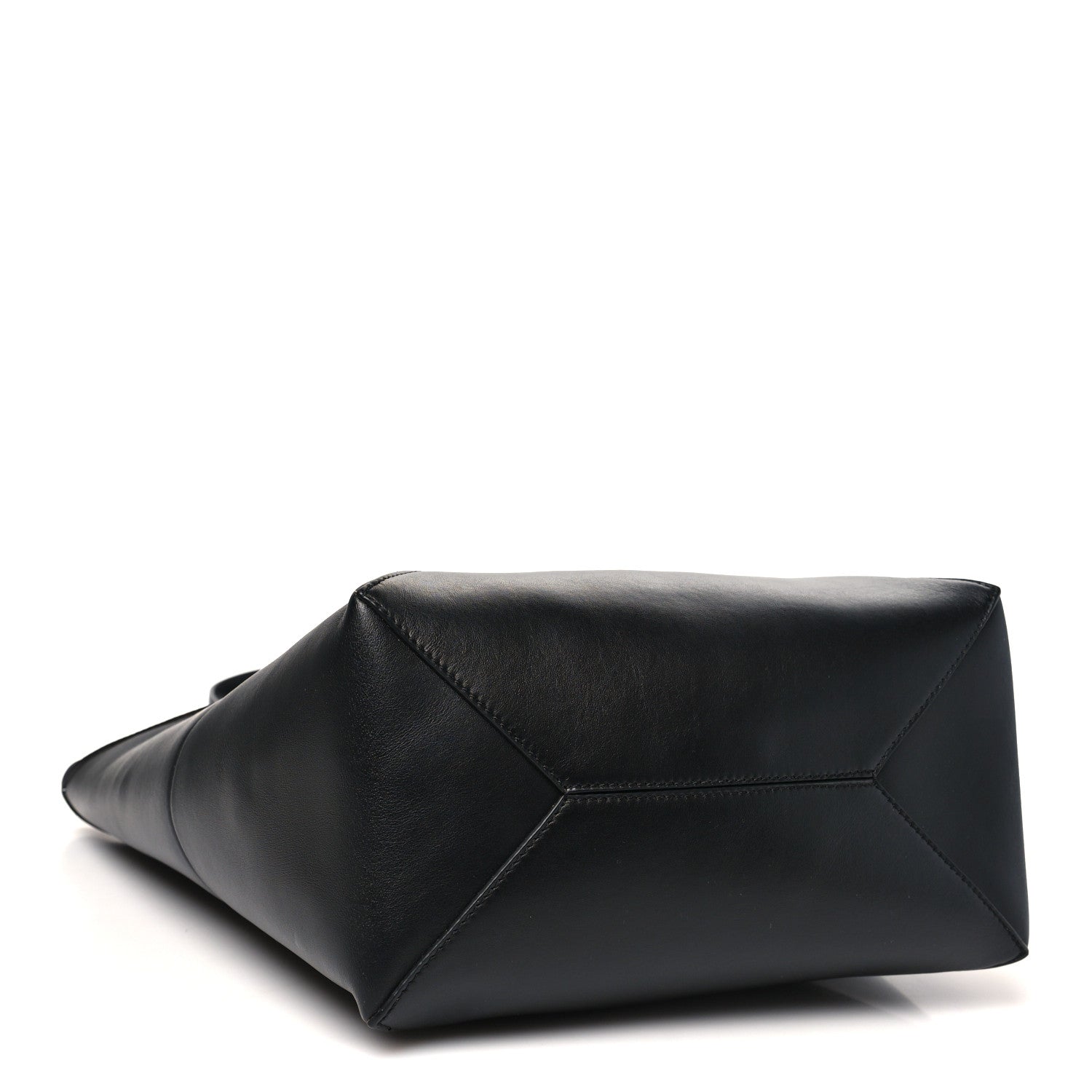 Loewe Shiny Calfskin Medium Puzzle Fold Tote Black 4 of 9