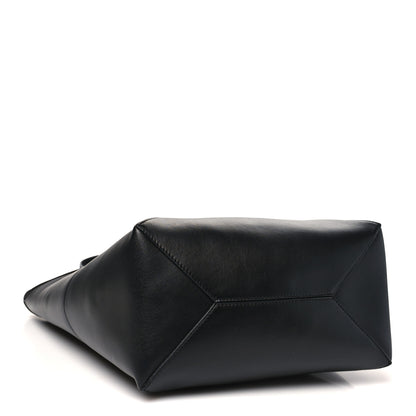 Loewe Shiny Calfskin Medium Puzzle Fold Tote Black 4 of 9