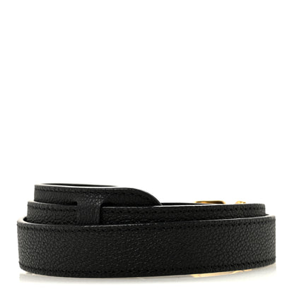 Louis Vuitton Grained Calfskin 25mm Adjustable Shoulder Strap Black 2 of 3