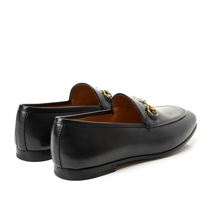Gucci Calfskin Womens Jordaan Loafers 36.5 Black 4 of 10