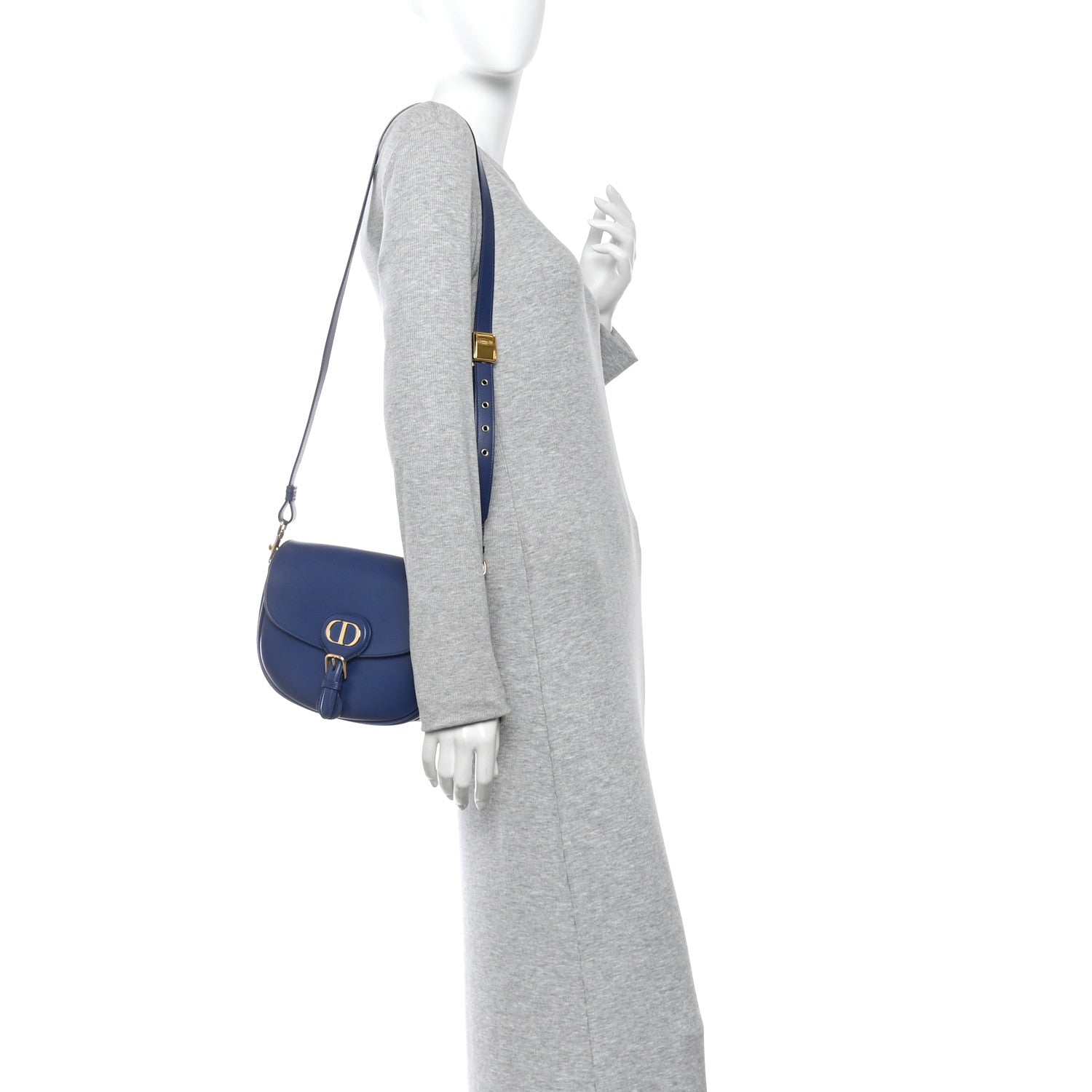 Christian Dior Box Calfskin Medium Bobby Flap Blue 2 of 10