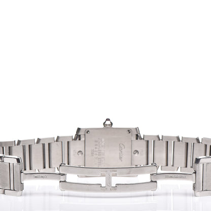 Cartier Stainless Steel 20mm Tank Francaise Quartz Watch Raspberry 5 of 6