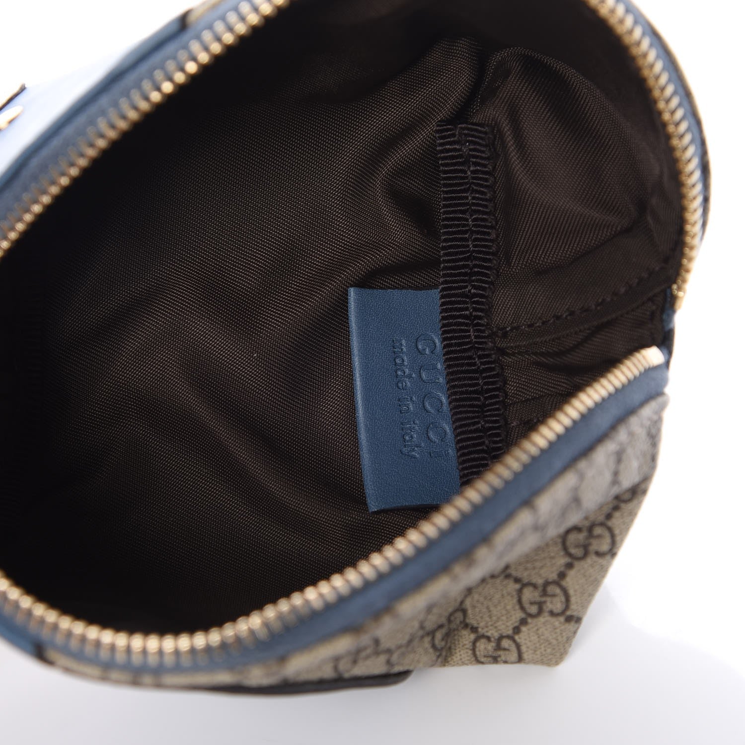 Gucci GG Supreme Monogram Children's Zoo Coin Purse Whale Blue 6 of 10