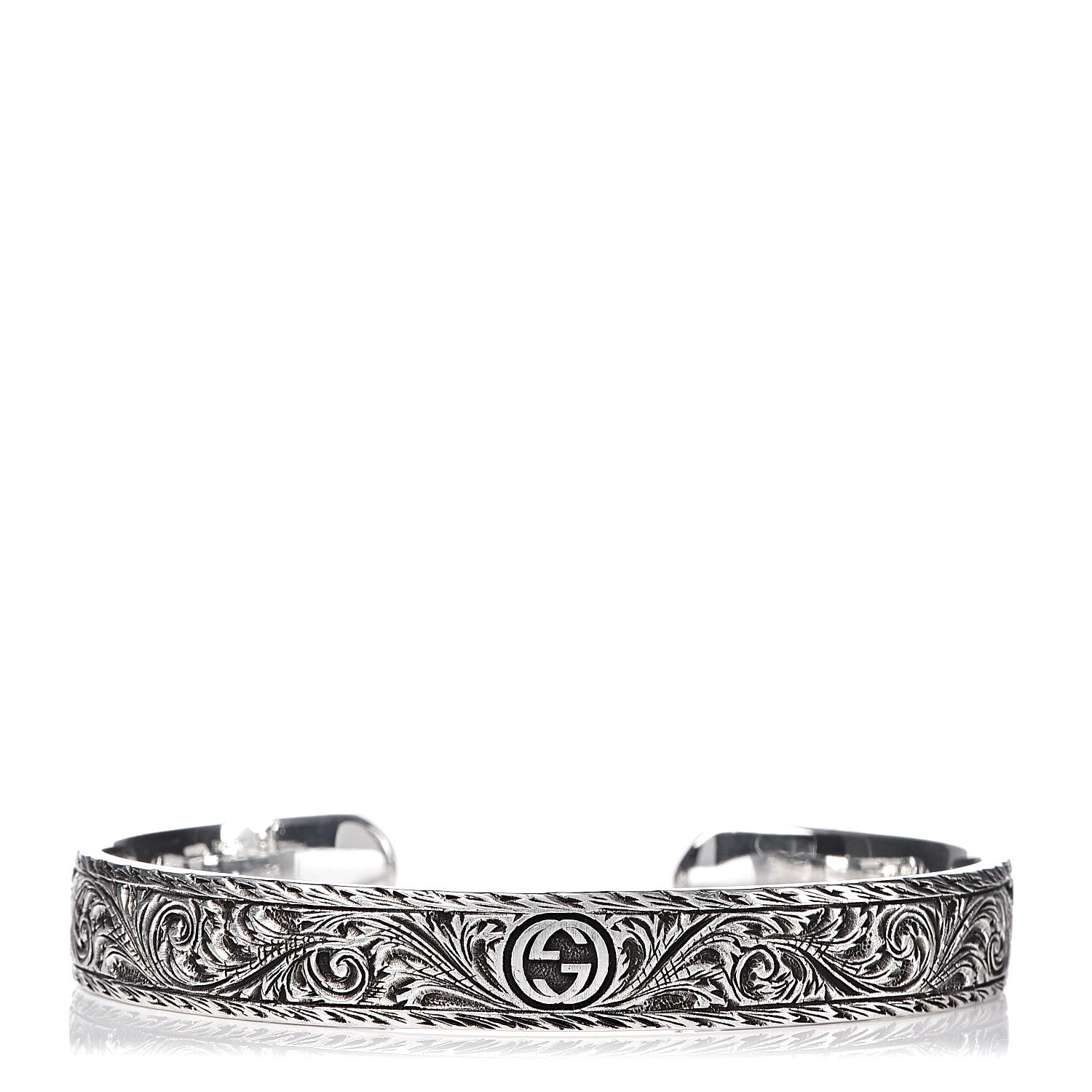 Gucci Sterling Silver Tiger Cuff Bracelet 3 of 5