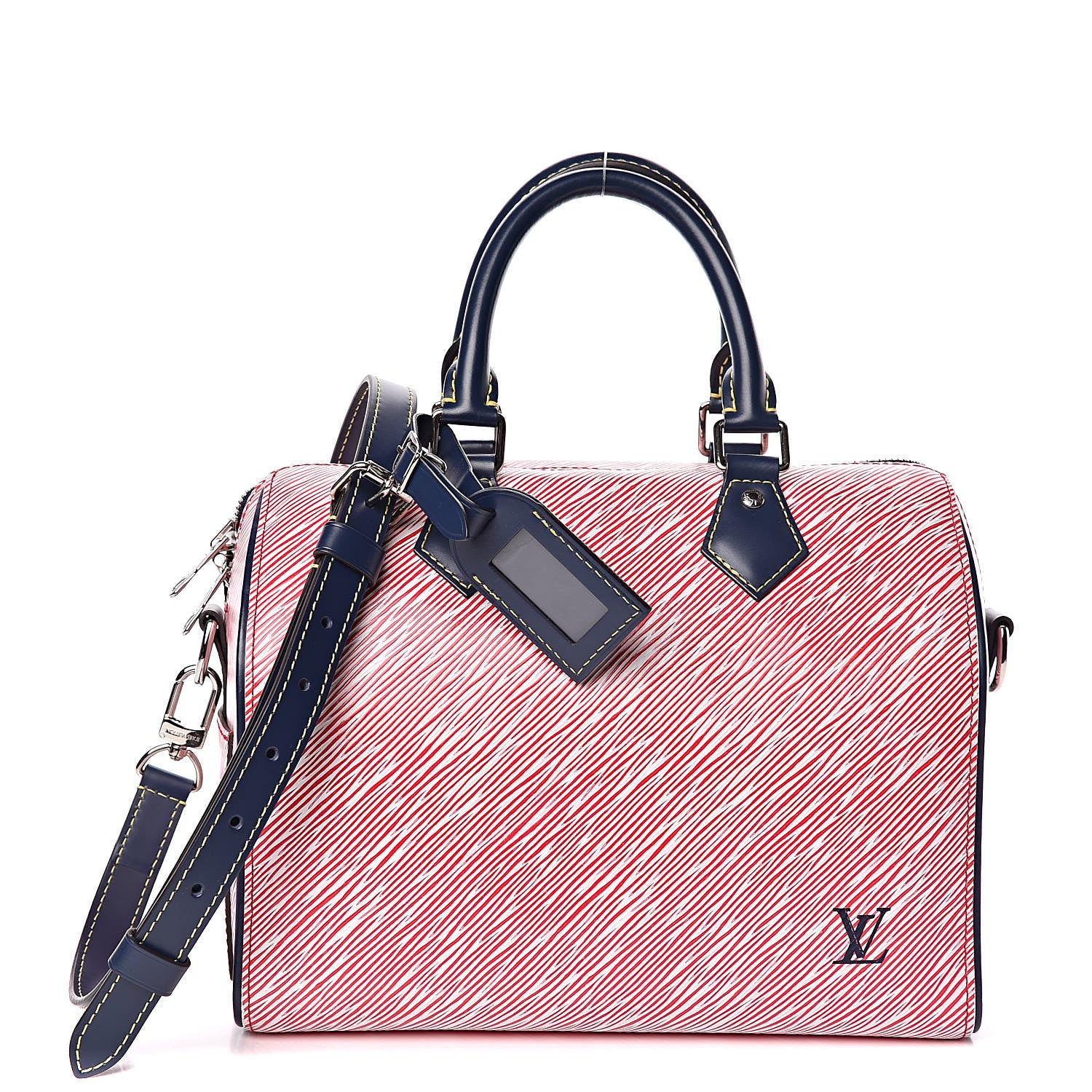 Louis Vuitton Epi Speedy Bandouliere 25 Denim Red 1 of 11