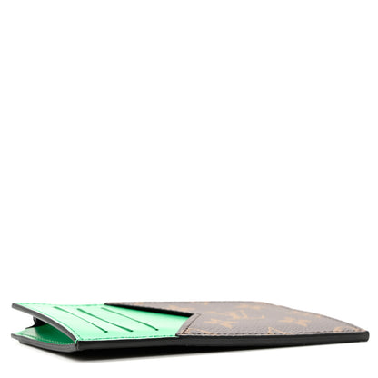Louis Vuitton Monogram Calfskin Coin Card Holder Minty Green 3 of 6